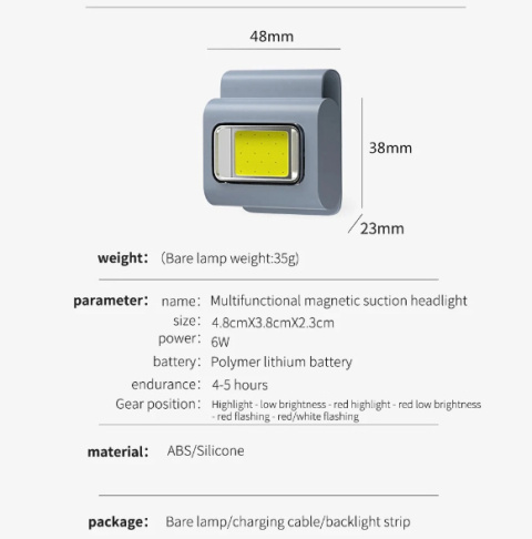 Wielofunkcyjna magnetyczna lampka Wielofunkcyjna magnetyczna lampka