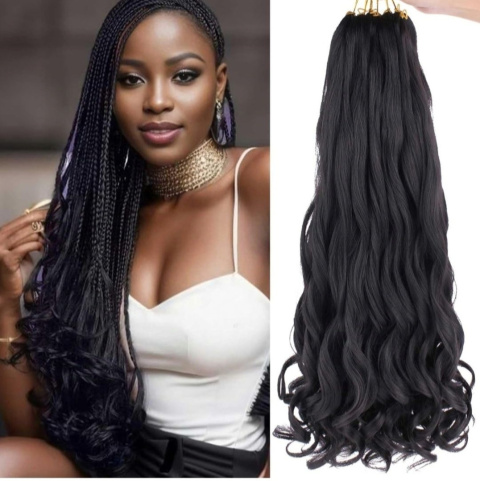 Xtrend kręcone włosy 18" czarne Xtrend kręcone włosy 18" czarne
