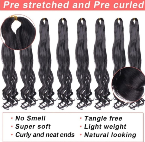 Xtrend kręcone włosy 18" czarne Xtrend kręcone włosy 18" czarne