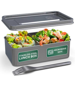 Ekskluzywny i elegancki stalowy Lunch box / pudełko UMAMI