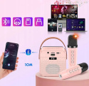 Głośnik bluetooth prenośny KARAOKE 2 mikrofony