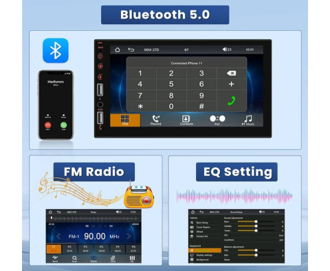 Radio samochodowe z ekranem dotykowym Radio samochodowe z ekranem dotykowym