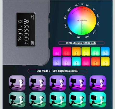 SMALLRIG P96L RGB Video Light, przenośne światło OLED SMALLRIG P96L RGB Video Light, przenośne światło OLED